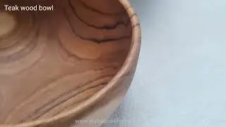Artisan Handmade Teak Wood Bowl
