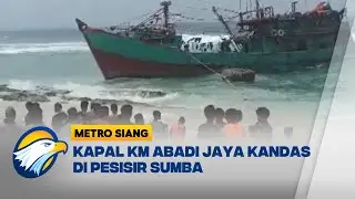 Kapal Penangkap Ikan Terdampar di Pesisir Sumba - [Metro Siang]