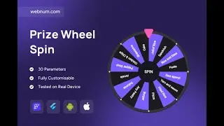FlutterFlow Prize Wheel Spin Widget 🎁🎡 #flutterflow #prize #wheel