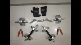 Body Maxx 20 KG Chrome Steel Home Gym Set|Unboxxing| Review