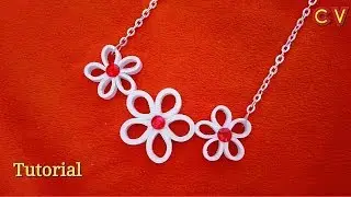 How to Make Quilling Paper Pendant / Paper Jewellery Making / Quilling Pendant / DIY 6