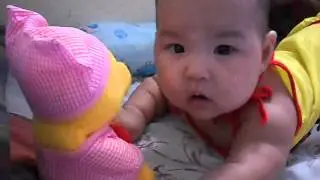 Lucia - Crawling with Winnie The Pooh. Lucia Rumae