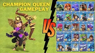 Champion Queen Vs All Troops | Clash Of Clans | Coc
