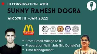 In Conversation with Sunny  | IIT-JAM  AIR 590 | Tips & Success Story I #SmallvillagetoIIT #IITJAM