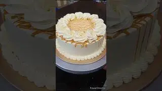 unique design butterscotch cake | birthday cake design ideas #shorts #viral
