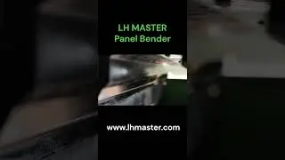 Edge Pressing/Dead Edge (fully hemmed edge) | LH Master Panel Bender Demo #panelbender #machine #cnc