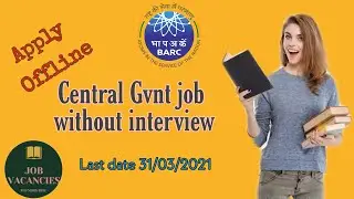 Latest Central Gvnt job || Notification in Tamil || BARC Notification