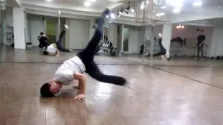 bboy scar power move practice