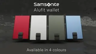 Tura SAMSONITE - Wallet ALUFIT RFID Card Case Slide ALUMINIUM