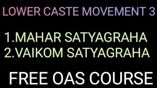 LOWER CASTE MOVEMENTS 3