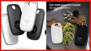 Tile Pro (2022) 4-Pack. Powerful Bluetooth Tracker, Keys Finder and Item Locator for Keys, Bags, and