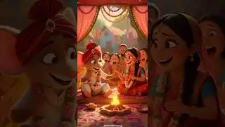Mouse Wedding in Village 🐭💖 | Heart Touching Cartoon Story#shorts#mouse#ai