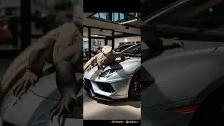 scary komodo is on the car