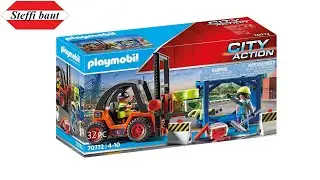 Playmobil City Action 70772 Forklift Truck with Lifting Function unboxing & build