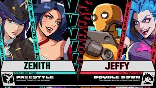 Zenith (Ahri/ Caitlyn) vs Jeffy (Blitzcrank / Jinx) - 2XKO
