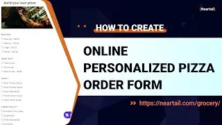 Order Form Template | Build your own pizza order form | Google Forms with calculations