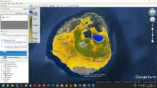 Displacement Visualization on Google Earth - Fogo Volcano Area
