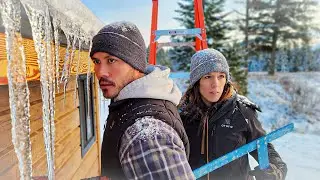 RECORD BREAKING ARCTIC BLAST | Winter Life Building In The Mountains