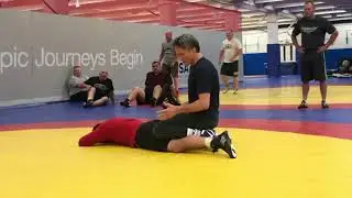 Trapped knee body, arm and leg turk