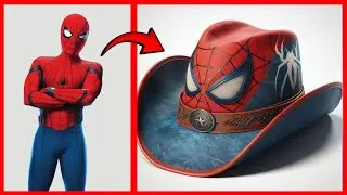 Avengers but COWBOY HAT 🤠 VENGERS 🔥 All Characters (Marvel & DC) 2025