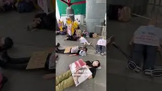 Hundreds protest &ldquo;Israeli&rdquo; arms at Japan weapons fair with powerful die-in