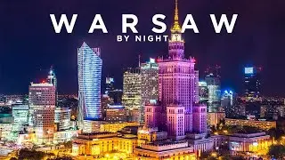 A night walk in Warsaw Poland
