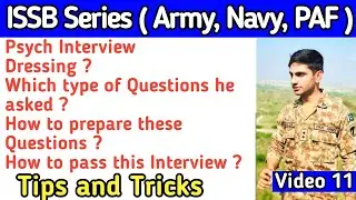 ISSB Interview | ISSB Psychologist Interview | Most Important Questions in ISSB Interview | ISSB |