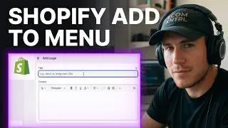 How to Add Pages to Shopify Store and Navigation Menu (2026) | Pages