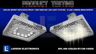 Ceiling Mount Explosion Proof 150W High Bay LED Light Fixture - 21,000 Lumens Beam Spread