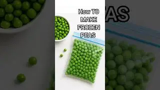 Store Fresh Matar for 1 Year | Easy Frozen Peas Method #cookwithfatima #shorts