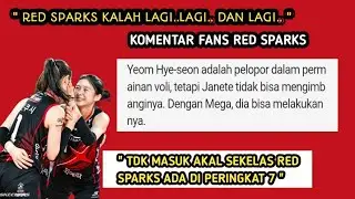 KOMENTAR FANS RED SPARKS HARI INI | HYUNDAI VS RED SPARKS #volikorea