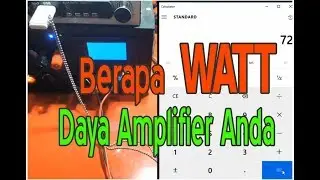 Menghitung DAYA POWER AMPLIFIER