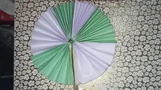 Summer craft idea | Paper fan by Priyanshi | PP ArT WoRld' |