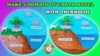 How to make 4 Domain of Earth model with Thermocol
