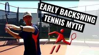Early Backswing Tennis Training Myth - Right Handed Training Video