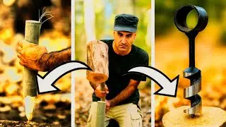 Strong Wooden Mallet for Bushcraft & Outdoors