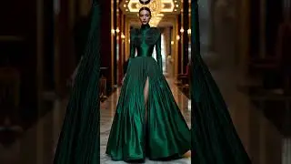 Green Fashion Editorial: AI's Vision of Style!||Dive into an AI generated green fashion editorial  D