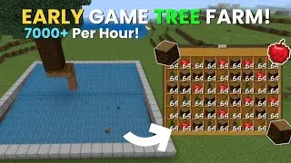 Minecraft Tree Farm - 7000+ Wood Logs Per Hour - Easy Tree Farm 1.21+