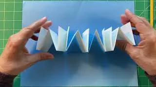 How to make a simple 16-page accordion book from one piece of paper.