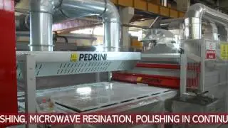 PEDRINI SPA - MICROWAVE RESINLINE FOR MARBLE SLABS - RESINATURA A MICROONDE PER LASTRE DI MARMO