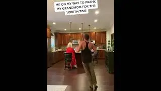 PRANKING GRANDMOM 1,000 TIMES - #shorts
