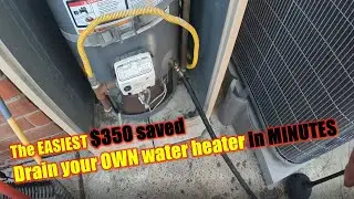The EASIEST $350 saved | Drain your OWN water heater in MINUTES 🤯