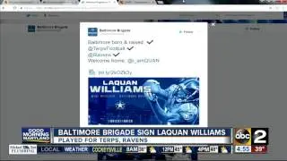 Baltimore Brigade sign former Raven Laquan Williams