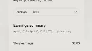My Medium Earning in the First Months