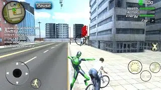 Rope Frog Ninja Hero Strange Gangster Vegas - Open Wold Game - Android Gameplay [HD]