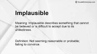 Implausible Meaning
