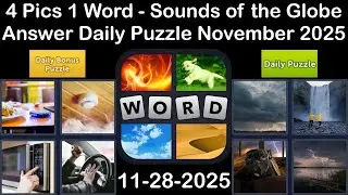 4 Pics 1 Word - Sounds of the Globe - 28 November 2025 - Answer Daily Puzzle + Bonus Puzzle