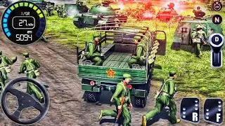 US Army Truck Transport Offroad Simulator - Cargo Vehicle Driving Mountain 3D - Android GamePlay