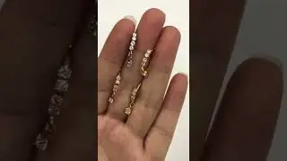 Shiny colorful dangling nose ring