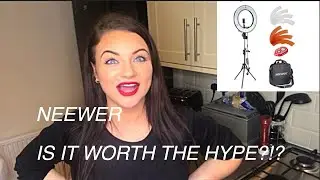 NEEWER 14 INCH DIMMABLE RING LIGHT REVIEW| UNBOXING!